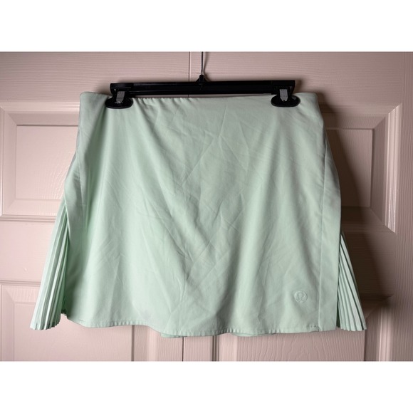lululemon athletica Pants - Lululemon Peek Pleat High-Rise Tennis Skirt Mint Moment Size 8